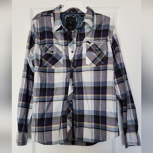 Guess Plaid Button Down Shirt